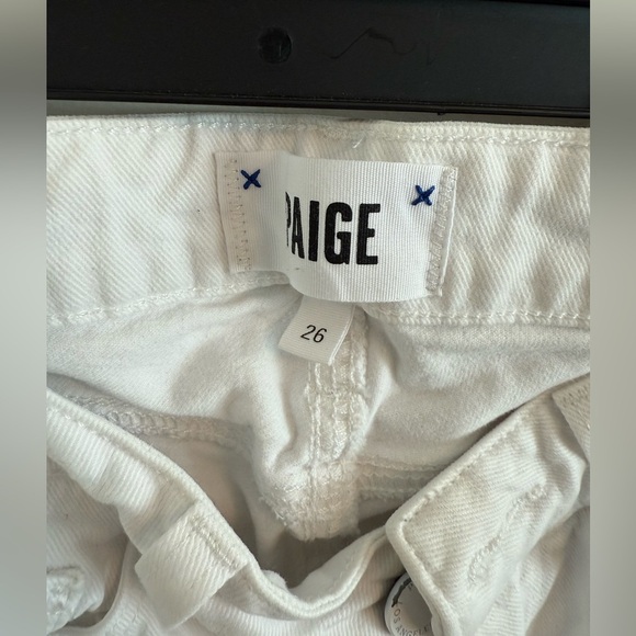 PAIGE White Ankle Cropped Jeans - Picture 3 of 5